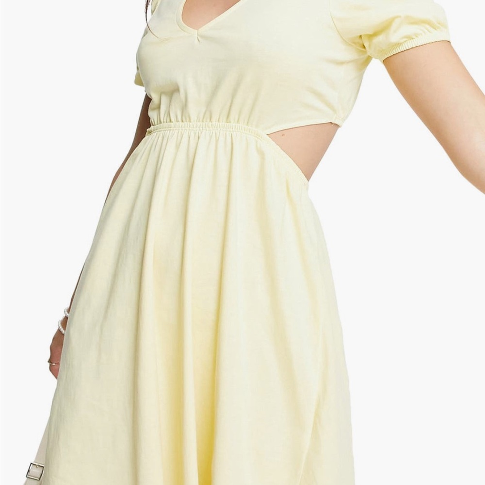 Yellow Cutout Sun Dress